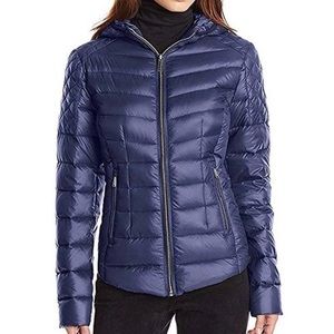 LIGHTWEIGHT Blue Puffer Jacket BCBG